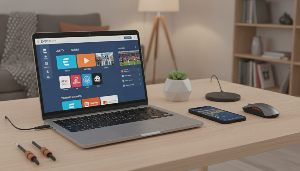 تطبيق EVDTV للوصول إلى القنوات والمحتوى